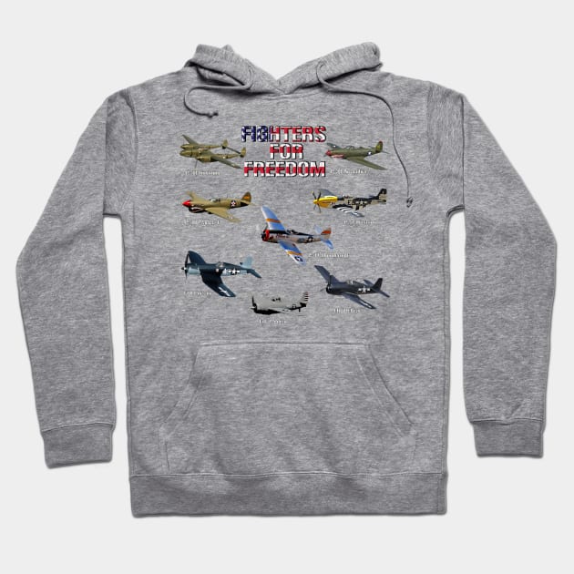 Fighters For Freedom Hoodie by MilMerchant